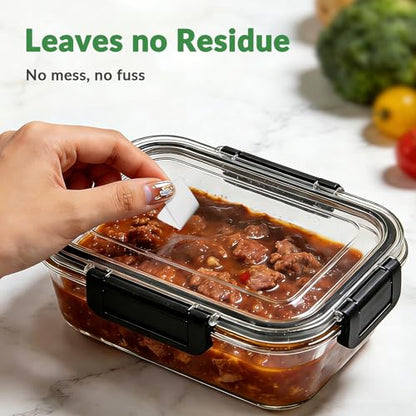 NATURALABEL 700 PCS Blank Removable Freezer Labels - Food Labels with Perforated Lines, for Meal Prep Containers (4/5" x 2", 2 Rolls, 350 Count/Roll)