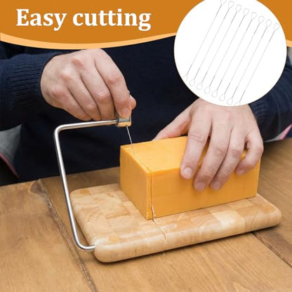 8Pcs Cheese Slicer Wire, 5.5in Stainless Steel Cheese Wire Replacement, Butter Slicing Board Cutter Wires for Kitchen