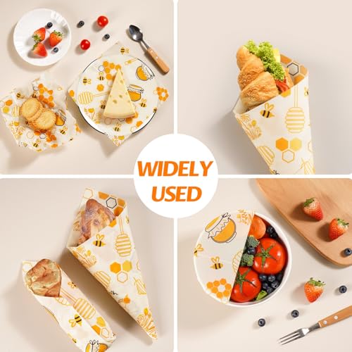 Beeswax Wraps for Food – Reusable Beeswax Bread Bag & Sandwich Wrap | Organic & Eco-Friendly,Sustainable Bees Paper,Retain Freshness,Perfect Alternative to Aluminum Foil Sourdough Storage - color: 1 Pack（Bee jar）