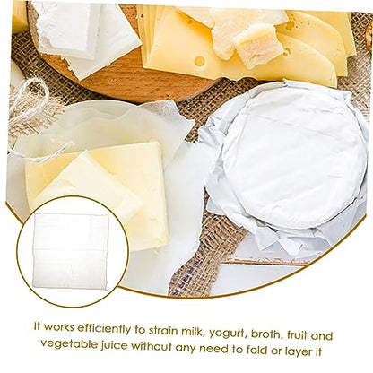 SHOWERORO Tofu Making Supplies 6 Pcs of Reusable Cheesecloth Bags Straining Fabric for Cheese Yogurt Milk Unbleached Cotton Easy to Clean