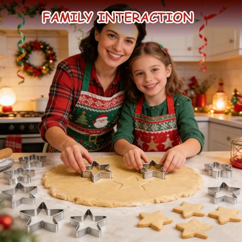 Stars Cookie Cutter, Pack of 5 - style: B-Star