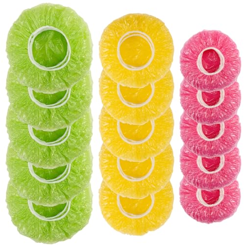 MAQIHAN 60Pcs Bowl Covers Reusable - Plastic Bowl Cover Elastic Fresh Keeping Bags Wrap Reusable Plastic Stretch Elastic Food Storage Covers Sourdough Baking Bread Proofing Rising（3 Sizes）