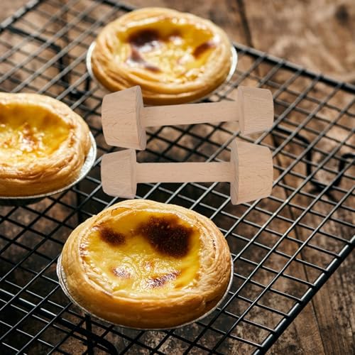 Wooden Tart Tamper,Double Side Pastry Dough Egg Tarts Pastry Tools DIY Cake Pastry Tools for Making Egg Tart, Pasta, Cheesecakes Dessert Kitchen Baking Tools (Model 3) - color: Model 3