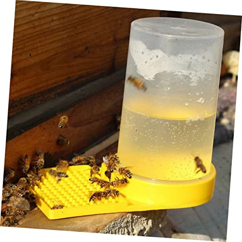 SUPVOX Bee Water Feeder 2-Pack Nest Door Watering Tool Plastic Beehive Water Dispenser Easy Clean Beekeeping Supplies for Garden and Farm