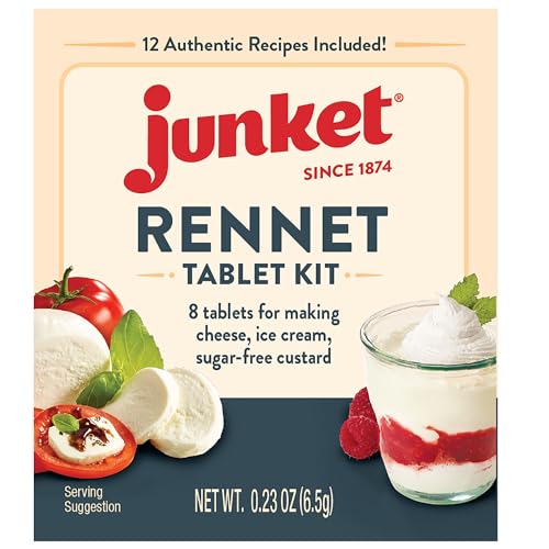Junket Rennet Tablets 0.23oz Box (8 Tablets) - size: 8 Count (Pack of 1)