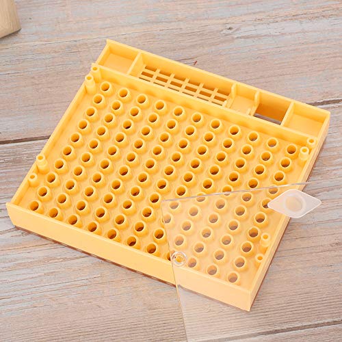 Queen Bee Incubator, Plastic Bee Grafting Less Larva Moving Breeding Box, Beekeeper Tool for Raising Queen Cells with Cups