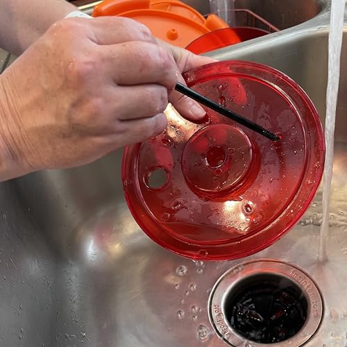 Songbird Essentials Hummingbird Feeder Port Cleaning Brush - 8.5-Inch Slim Crevice Cleaner with Blunt and Tapered Tips- Non-Scratch Nylon Bristles for Feeding Ports and Narrow Channels