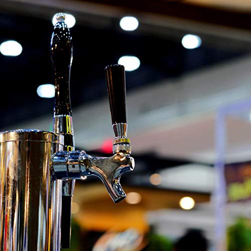 MRbrew 2 PCS Plastic Beer Tap Handle, 3/18” Beer Faucet Black Handle for Commercial Standard American Threading fit Bars, Restaurants, Home Bars, Weddings, Parties or Home Brewing Setups - size: 2 Pieces