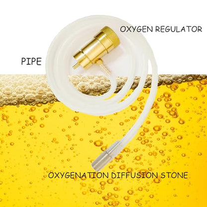 Oxygenation Kit Oxygen Regulator for Brewing, Oxygen Valve for Disposable Tanks this Valve for an H2O MAPP bottle for brewing beer
