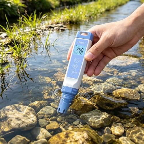 PH Water Tester Kit, Range(-2.0-16.00) PH Pen, ±0.01 pH Accuracy, PH Meter with LCD Display,POCT01-001
