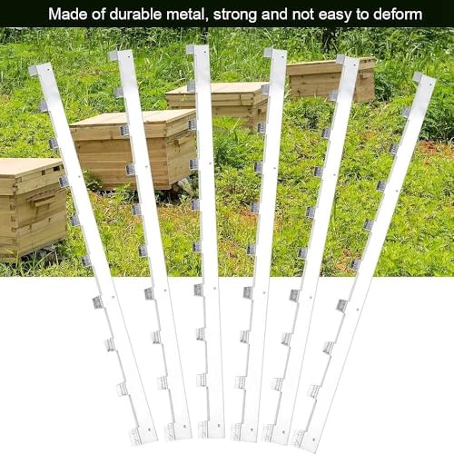 12Pcs Beehive Frame Spacers, Metal Beehive Frame Strips, Spacers Beekeeper Beekeeping Tool Equipment