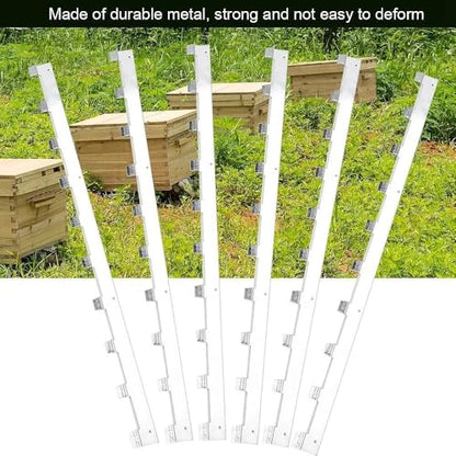 12Pcs Beehive Frame Spacers, Metal Beehive Frame Strips, Spacers Beekeeper Beekeeping Tool Equipment