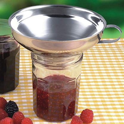 Stainless Steel Wide Mouth Funnel Cup , 2Pcs Canning Funnel , Food Jar Funnel Set for Kitchen Filling Bottles Household , 2Pcs Canning Funnel , Stainless Steel Wide Mouth Fufunnel cup kitchen wide mo