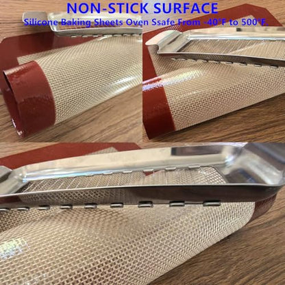 Butter Slicer Cutter,Cheese Cutters for Block Cheese, Butter Slicer with Silicone Baking Mat kit for Butter Squares, Stainless Steel Cutter