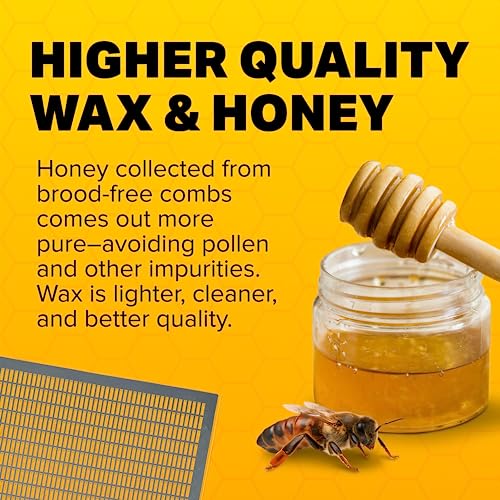 Mann Lake Plastic Queen Excluder, Fits 10 Frame Langstroth Beehives, Beekeeping Supplies & Kit Tools for All Beekeeping Levels, 5 Pack - size: 5 Pack