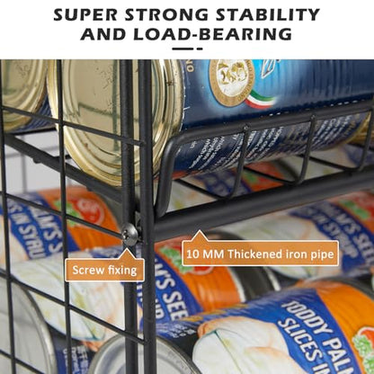 2-Pack Stackable Rack Organizer, Storage for Kitchen Pantry Cabinet, Holders for Food, Multifunctional Dispenser for Snacks Soda - size: 2 Tier-2 Pack