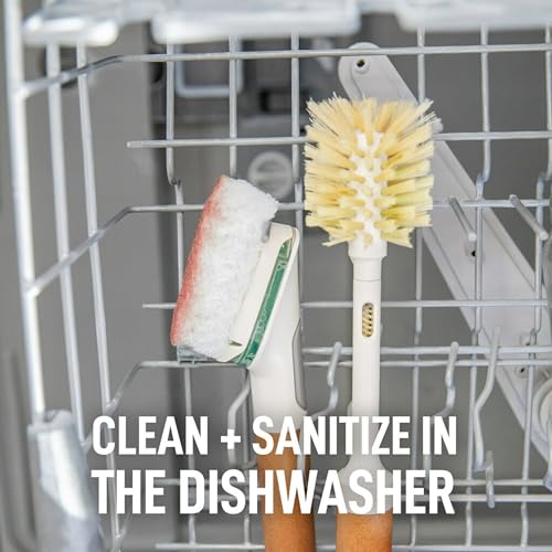 Scotch-Brite Greener Clean Bottle & Straw Brush Set with 2 Replaceable Bottle Brush Heads