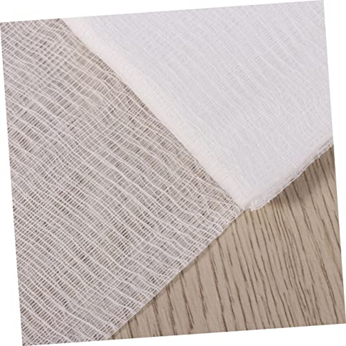 IMIKEYA 3pcs Unbleached Cotton Cheesecloth Fabric Fine Mesh Strainer for Cooking Baking - color: Whitex3pcs, size: Size 4x3pcs