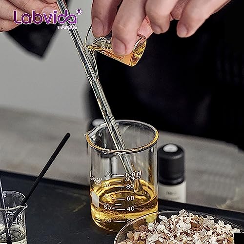 Upgrated 3 Size Low Form Beaker Set, 50ml 100ml 250ml, 3.3 Boro Glass Beakers with Printed Graduation, LVA017 - style: 3 Sizes: 50/100/250ml,each 1pc