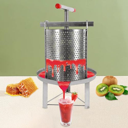 Household Mesh Bee Honey Press Machine Manual Honey Extractor Stainless Steel