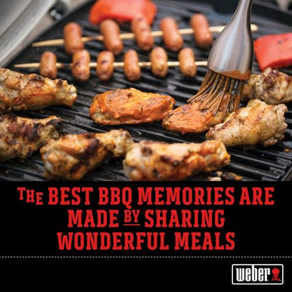 Weber Instant‑Read Thermometer Probe, Black/Silver – Fast Digital Grill & Kitchen Thermometer with 15‑Second Readout, Auto Shutoff & Fahrenheit/Celsius Options - Grill Accessory | Quick & Precise Temperature Measurement in °C and °F, Accurate in 15 Second