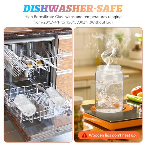 Glass Coffee Jars with Scoop Glass Jar Airtight Lid Seasoning Containers Glass Spice Jar Pantry Storage Containers for Kitchen Sugar Coffee Bean Nuts Cookies Herbs (900ml/30oz-2 pack -with spoon) - color: 900ml/30oz-2 pack -with spoon