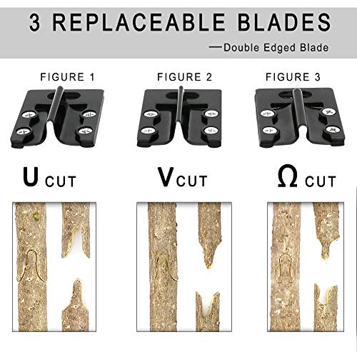 Garden Grafting Tool Kits, ZALALOVA 2 in 1 Pruning Tools Including Grafting Knife Replacement Blades Grafting Tapes Rubber Bands and Labels for Plant Branch Vine Fruit Tree Cutting - style: Garden Grafting Tool