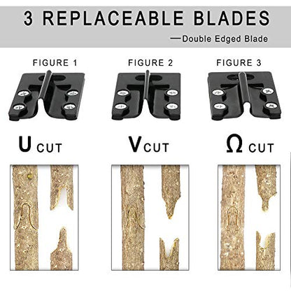 Garden Grafting Tool Kits, ZALALOVA 2 in 1 Pruning Tools Including Grafting Knife Replacement Blades Grafting Tapes Rubber Bands and Labels for Plant Branch Vine Fruit Tree Cutting - style: Garden Grafting Tool