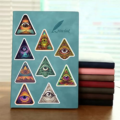 Yoksas 50Pcs Eye of Providence Stickers - Waterproof Vinyl Mysterious All Seeing Eye Aldults Stickers for Laptops,Water Bottles,Scrapbooking,Journals,Bumper - color: All Seeing Eye
