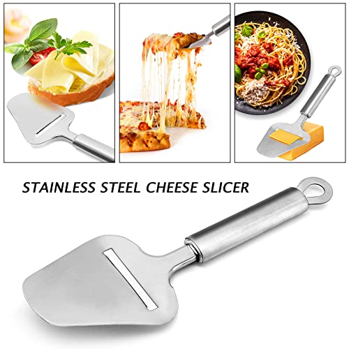 TOPULORS Stainless Steel Cheese Slicer, Heavy Duty Cheese Plane Cutter Shaver Server for Semi-Soft, Semi-Hard & Block Cheese