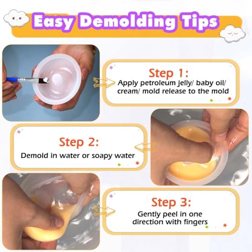 Taba Squishy Maker Kit Gel+Donut Silicone Mold+Pigment+Sprinkles - color: Donut