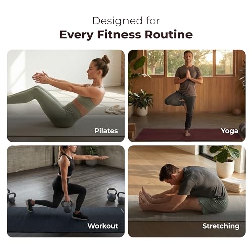 Live Well 360 Handmade Organic Cotton Yoga Mat - Non-Toxic, Chemical-free and All Natural Cloth Yoga Mat - Exercise, Workout, & Fitness Rug - Woven Material - Absorbent & Washable - 78" x 27" - color: Gray