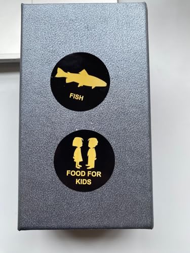1.5 inch 300PCS Beef Chicken Fish Stickers for Food Party