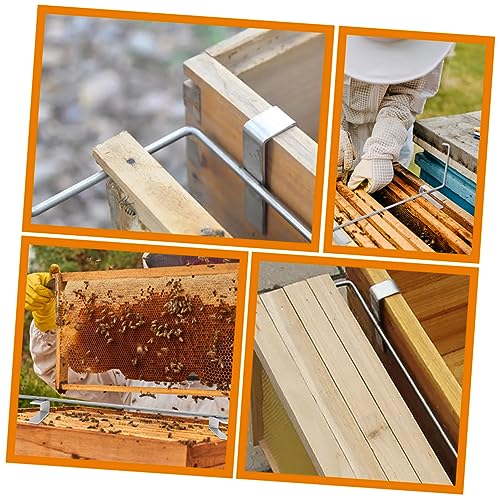 ORFOFE 3pcs Hive Frame Lifter Beehive Frame Support Bracket Beekeeping Gripper Tool