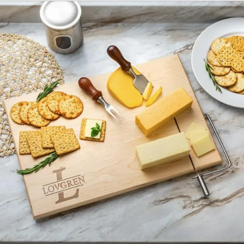 ROCKLER Matte Black Cheese Slicer Kit - Stainless Steel Wire Cheese Slicer w/Extra 2 Wires & Hex Key - Easy Installation Cheese Cutters for Block Cheese - DIY Gift Ideal Kitchen Gadgets for Decor