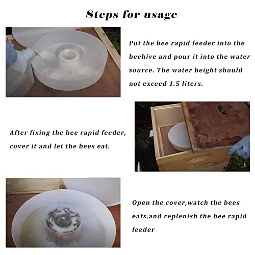 Hive Top Feeder, 2Pack Bee Hive Feeder with Bee-Safe Feeding Access | 1.8L hive top feeder designed for fewer refills, internal feeding, and seasonal colony support in 8 and 10 frame hives