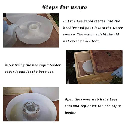 Hive Top Feeder, 2Pack Bee Hive Feeder with Bee-Safe Feeding Access | 1.8L hive top feeder designed for fewer refills, internal feeding, and seasonal colony support in 8 and 10 frame hives