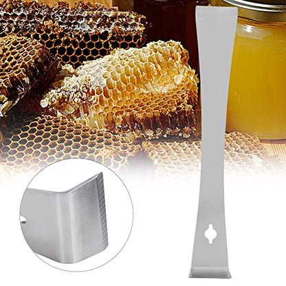 Honey Cutter Knife Scraper Beekeeping Tool, Stainless Steel with Wood Handle, for Separating Hive Boxes, Prying Frames, and Scraping Wax