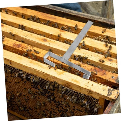 BESPORTBLE 2pcs Stainless Steel Beekeeping Frame Holder Stand for Efficient Bee Hive Organization Detachable Design for Easy Cleaning Tool Storage for Beekeepers