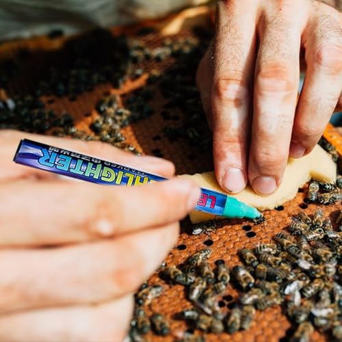 Queen Bee Marker - 8 Colours Bee Marking Kit | Water Based Paint Pen,Quick-Drying Maker Pen Tool Beekeeper M for Beehive Management, Beekeeping Supplies for Queen Bees Markingaker,