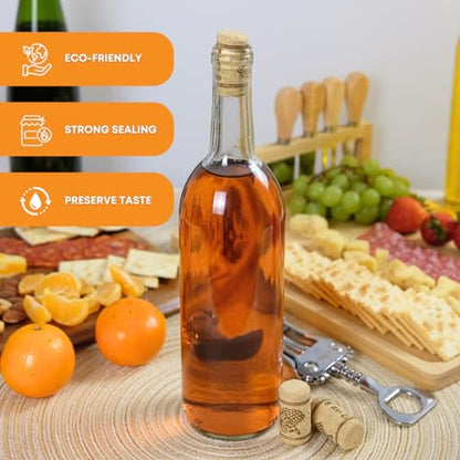 FastRack Bag of 30, 9 Premium Straight Wine Corks for Wine Bottles - 15/16" x 1-3/4" - Beige, Wine Bottle Cork Stoppers, Replacement Corks for Wine Beer Bottles