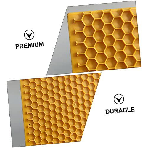 SUPVOX 3pcs Plastic Deep Hive Foundation for Beekeeping Orange Bee Nest Base Smooth Surface Reliable Plastic Material for Increased Honey Production