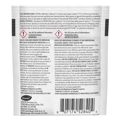 Diversey Glass Cleaner, Powder, 0.5 Oz Packet, 100/carton