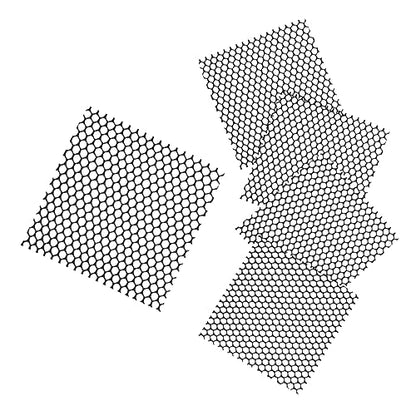 Cheese Drying Mat 5 Pcs - Plastic Cheese Making Mat - Cheese Ripening & Draining Mesh, Black, 7.87x7.87 Inches