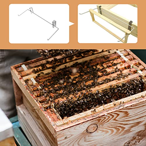 GALPADA Beekeeping Frame Holder for Portable Bee House Metal Beekeeping Stand Adjustable Height for Apiary and Hive Management