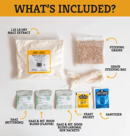 Craft A Brew Recipe Kit - Light Lager Refill - 1 Gallon - Ingredients for Home Brewing Beer - color: Light Lager