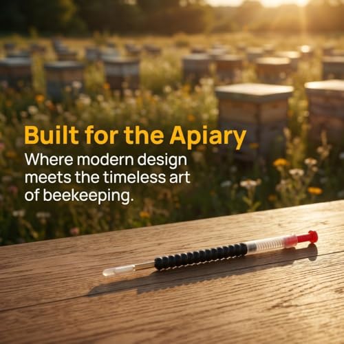 4 Pcs Bee Grafting Needles – Larva Transfer Tool for Queen Rearing, Retractable Plastic Design for Beekeeping