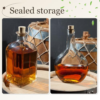 6 Pcs Carboy Cork Stopper, Fermentation Corks for Most 3 5 6 Gallon Glass Carboy Tapered Corks, Wood Tapered Stopper Bungs Cap for Home Brewing Wine