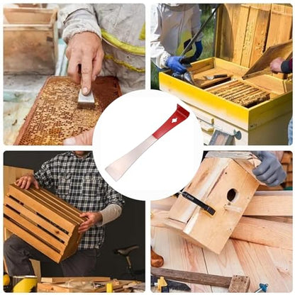 Hive Tool, Stainless Steel 9.5 Inch Length Pry Bar, Easy to Use Beekeepers Extracting Scraper Flat Pry Bar, for Efficient Beekeeping & Hive Maintenance