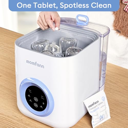 MOMFANN 300 Professional Deep Cleaning Detergent Tablets for All Baby Bottle Washers, Washer Tablets for Bottle Washer and Sterilizer and Dryer, Easy to Use - size: 300Pcs